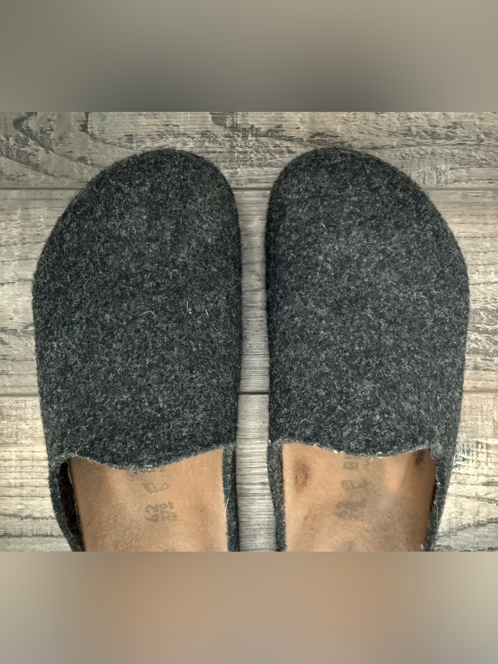 Birkenstock Amsterdam Wool Clog in Charcoal Gray - Anthracite 42/11 - Picture 7 of 10
